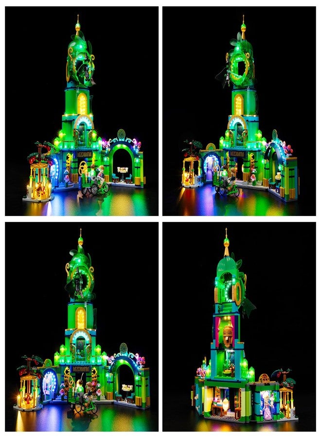Kyglaring طقم إضاءة LED من Kyglaring متوافق مع مكعبات بناء Lego Welcome to Emerald City 75684، دليل تعليمات إضاءة مطور، أضواء فقط (النموذج غير متضمن)، إصدار كلاسيكي. - Image 2